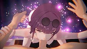 yo, check this 3d hentai sutekimeppou compilation with wild cowgirl action!