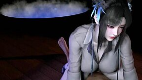 3d college slut cheats in lingerie