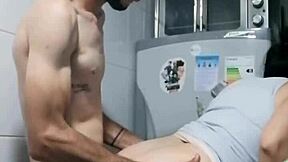 passionate amateur sex in kitchen with big ass sucking 😍