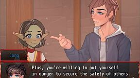 Goblin Princess Experiences First Kiss in Harem Game