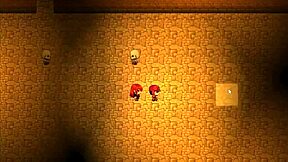 Harem in another world hentai game ep 12 with huge facial and accidental boner