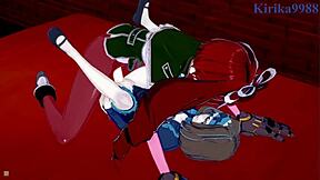 Intense futanari action with Garie and Maria?