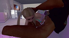 Bentley gives a sloppy bj with intense choking action!