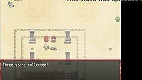 in harem hentai game ep 11, best friend flashes tits to make him cum twice 😈