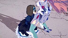 Intense futanari action with Garie and Maria?