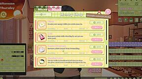 Summer Clover CAUGHT boss MASTURBATING to giant cock in harem game