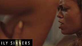 Family sinners - petite 18+ babe dominated by father in law for pussy play and facial finish 😈