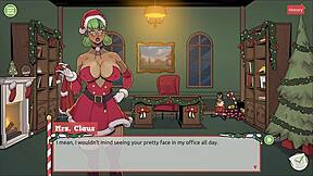 Mrs. Santa teases with underskirt anal plug in Claus Secret Surprise Ep 3
