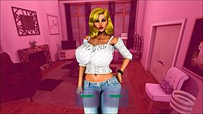 Step mom's friend loves assjob! 😘