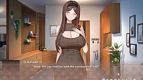 summer clover harem hentai game ep 6 the big blonde step sister rides my giant cock at night