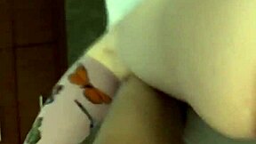 Skinny whore gets double facial and creampie on camera