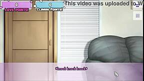 waifu hub s7 - rumi from mha parody hentai game ep 1 sucking blowjob