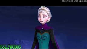 莉兹·维西斯主演动画《冰雪奇缘》仇恨者歌曲，哥特氛围