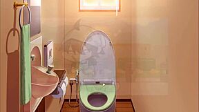 Caught half naked with huge boner? summer clover asks in harem hentai game ep 8