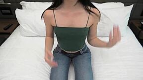 exotic half indian teen feels so good getting creampied deep