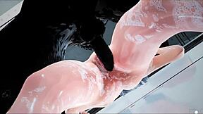 Valkyrie Bathes in 3D Hentai Uncensored Animation