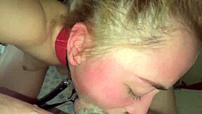 Extreme facefuck and deepthroat with choking and ball licking until cum