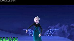 莉兹·维西斯主演动画《冰雪奇缘》仇恨者歌曲，哥特氛围