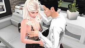 Called A Neighbor To Jerk Off His Dick With Her Legs In Tights Footjob 18 Year Old Cunnilingus Porno