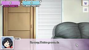 waifu hub s7 - rumi from mha parody hentai game ep 1 sucking blowjob