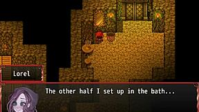 harem game ep 18: peeping magic bath with big tits squirting