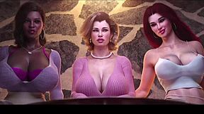 stepmother and step aunty enjoy wild fun at the bar in 3d hentai animated porn.