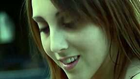 shy teen nickey huntsman steps into the adult game with blonde kissing action in scene 2.