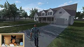 Lady Sonia bangs neighbor Olivia in backyard and hot tub