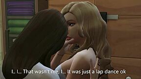 Horny Blonde Pretends Innocence While Getting Fingered And Fucked In Sims 4 Animation