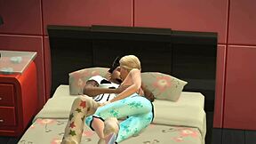 Playing Sims 4 with wicked mod, having fun with my neighbor's big cock