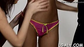 ravishing legal age teen pussy licked with toys and tongues