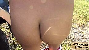 Teen Nadia Capri MAKES LOVE to Cock in Public Hitchhiker Scene