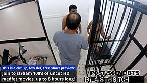 Mia's pussy pounded hard while brother watches nearby