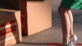 Dominated CFNM teen bound tight for intense action.