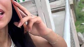 Skinny Latina Feels Ecstasy While Fucking on Phone with Cuckold