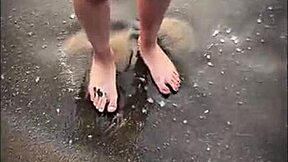 Stranger sucks cock on beach.