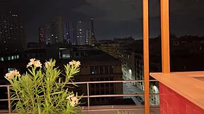 Control my orgasm in a Paris cafe?