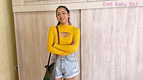 shy young woman leaves home to live alone for the first time, embracing independence