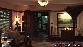 Ugly Brunette Teases And Masturbates