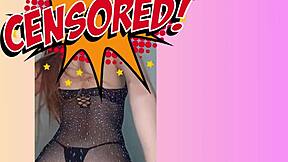 real strip tease by stunning redhead sol megan fire