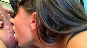 Elisteilor couldn't resist jerking off on the first date. Did her sexy brunette babe body with that big monster cock tempt you too?