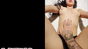 Latina teen with braces takes her first big white cock in porn casting interview