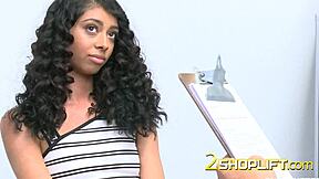 hey, this skinny teen thief will blow the officer’s huge cock!