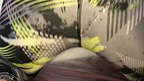 young latina babe plays with dildo and cums hard