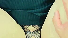 Latina wife in lace panties surprises me.