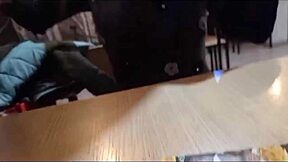 Made my latina friend climb stairs to see her thong. Will we date again after filling her room with cum?