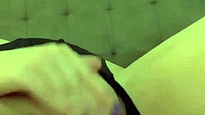 luxury escort girl with WHITE SKIN MASTURBATES on BED in HOTEL ROOM before CLIENT