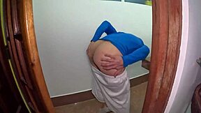 latina babe suffocates guy with ass while spanking his butt in homemade first time