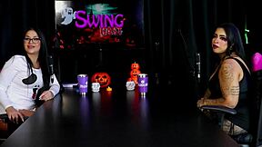 Morena Marcelly Melo Slobbers on Toy in Sheer Red Lingerie