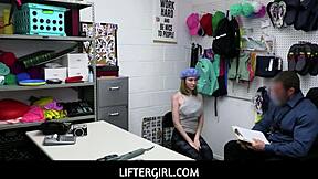 liftergirl claire roos caught stealin’ and takes officer’s hard deal